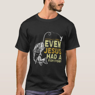 Camiseta Vintage Christian Pai Pescarando Até Jesus Tinha F