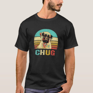 Camiseta Vintage Chug Shirt Dog Sunset