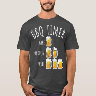 Camiseta Vintage CHURRASCO Timer Beer Bebendo Funny Grielin