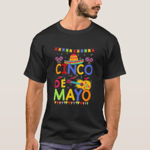 Camiseta Vintage Cinco De Mayo México Violão Engraçado