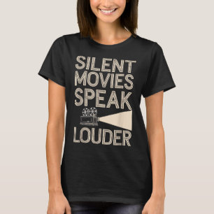 Camiseta Vintage Cinema com Vintage de filme silencioso Cli