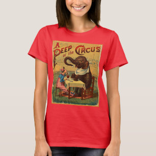 Camiseta Vintage Circus Illustration Art Old Antique