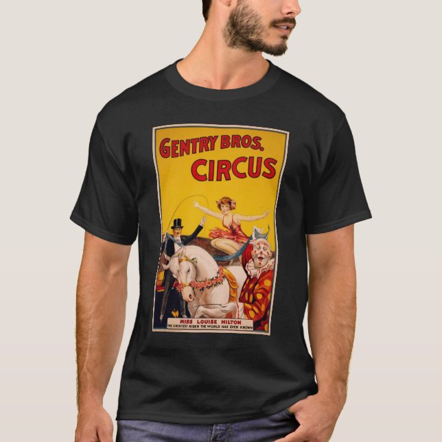 Camiseta Vintage Circus Poster (Frente)
