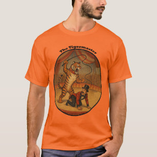 Camiseta Vintage Circus Tiger chicoteando seu URM Ringmaste