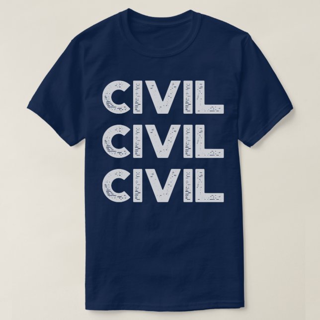 Camiseta Vintage Civil Retro White (Frente do Design)