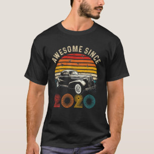 Camiseta Vintage Classic Car aniversário de 3 anos Incrível