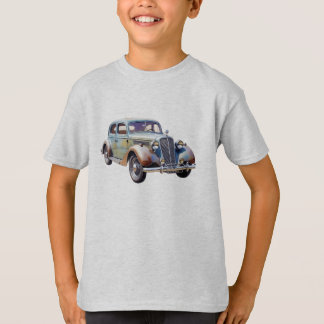 Camiseta Vintage Classic Car Watercolor Illustration