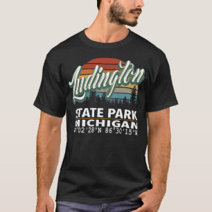 Camiseta Vintage Classic Retro Color Ludington State Park W