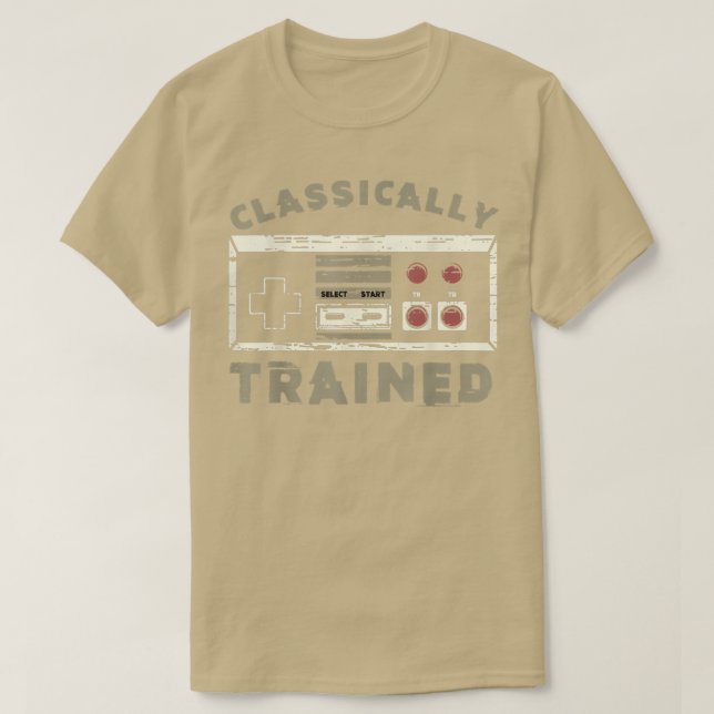 Camiseta Vintage Classically Trained Video Game Old School  (Frente do Design)