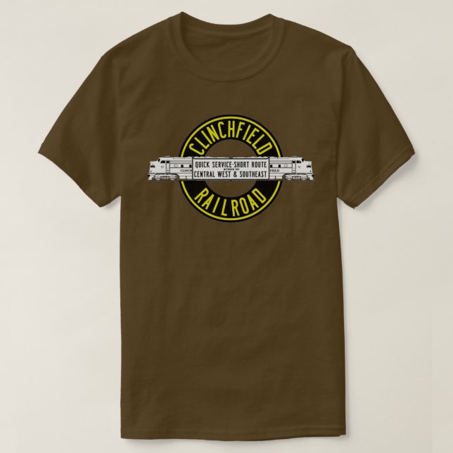 Camiseta Vintage Clinchfield Railroad 1 (Frente do Design)