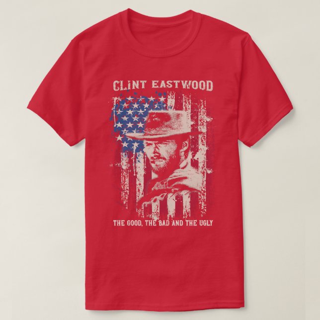 Camiseta Vintage - Clint Eastwood (Frente do Design)