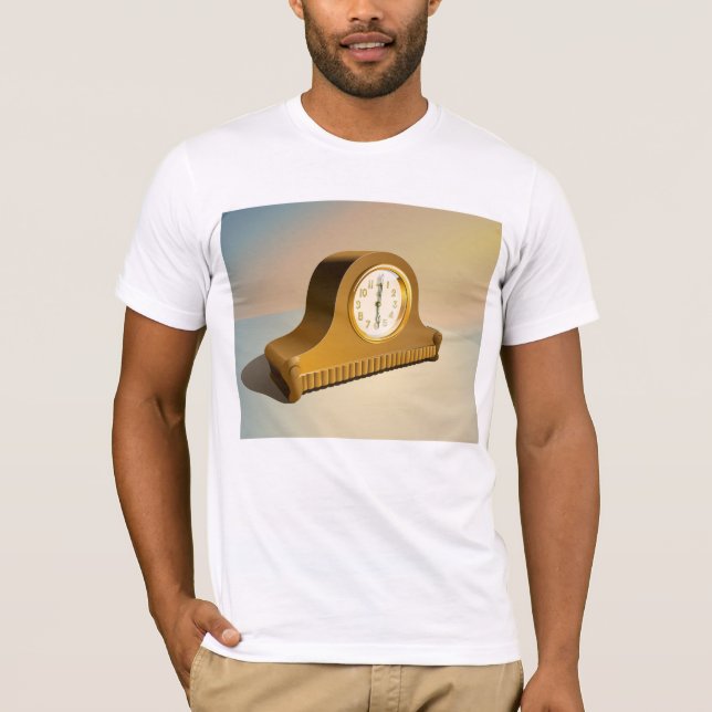 Camiseta Vintage Clock Mens T-Shirt (Frente)