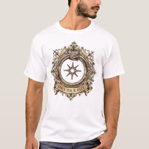 Camiseta Vintage Cobra e Bússola 'Assuma seu Desti