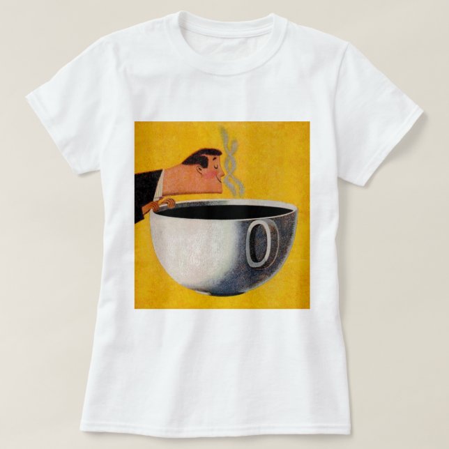 Camiseta Vintage Coffee Anúncio (Frente do Design)