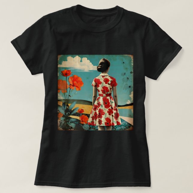 Camiseta Vintage Collage T-Shirt (Frente do Design)