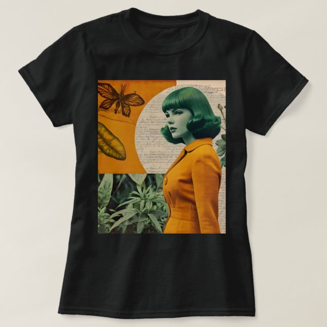 Camiseta Vintage Collage T-Shirt (Frente do Design)