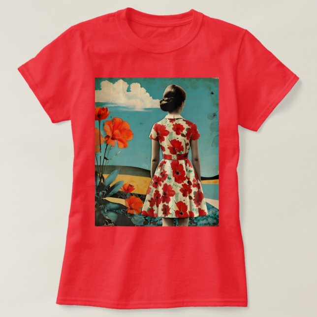 Camiseta Vintage Collage T-Shirt (Frente do Design)