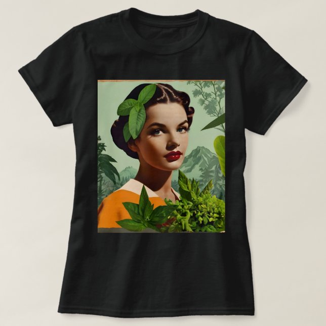 Camiseta Vintage Collage T-Shirt (Frente do Design)
