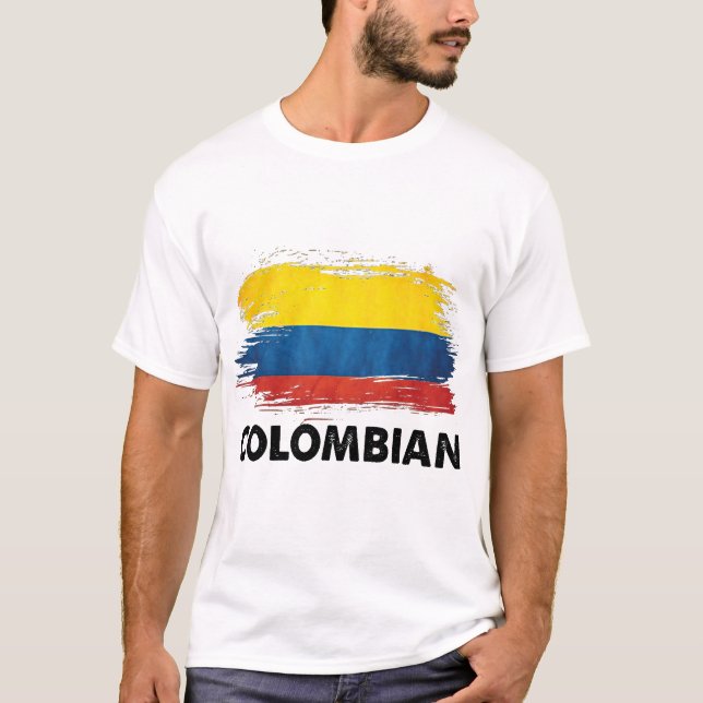 Camiseta Vintage Colômbia Colombiana (Frente)