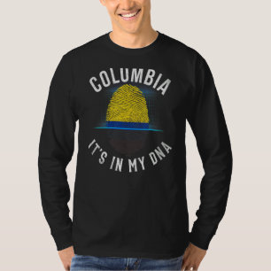 Camiseta Vintage Colombia Flag Is In My Dna Colombian