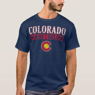 Camiseta Vintage Colorado Onde Eu Pertenço