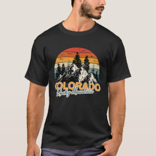 Camiseta Vintage Colorado Rocky Mounts Nature Hiking Tra
