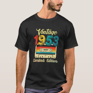 Camiseta Vintage Com 69 Anos Melhor De 1953 Cassette Tape 6