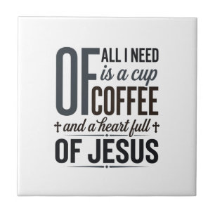 Camiseta Vintage com Citação de Jesus sobre Café C