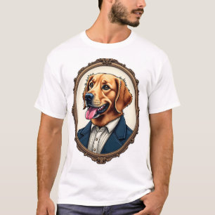 Camiseta Vintage com Retrato Patriótico de Golden