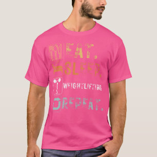 Camiseta Vintage Coma Sono Levantar Peso Repetir Pesos Engr
