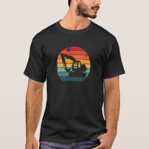 Camiseta Vintage Construction Excavator 70s 80s Retrosol