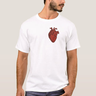 Camiseta Vintage Coração Anatômico Vermelho