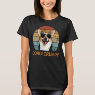 Camiseta Vintage Corgi Grumpy Cute Dog Pet Owners D