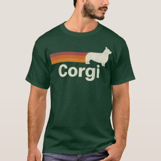Camiseta Vintage Corgi Retro Mãe Pai Cão