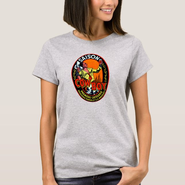 Camiseta Vintage Cowboy Ale (Frente)