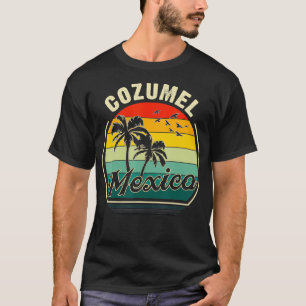 Camiseta Vintage Cozumel México Férias de Verão Palma de So