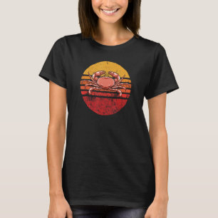 Camiseta Vintage Crab Estilo Retroativo Caranguejo 1
