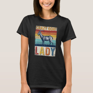 Camiseta Vintage Crazy Goat Lady Goats Farmer