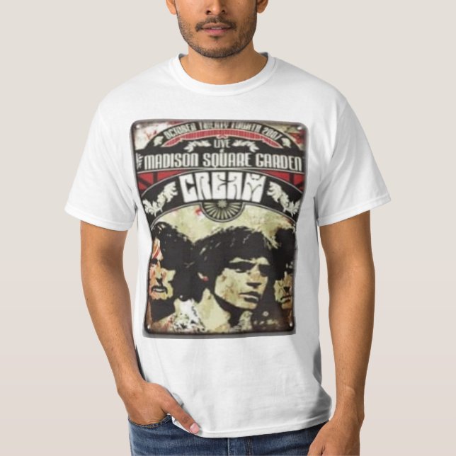 Camiseta Vintage Cream Banda Poster (Frente)