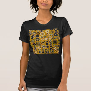 Camiseta Vintage Cream e Anos 50 Abstrato de Arte