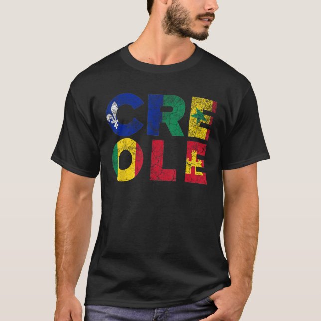 Camiseta Vintage Creole Flag Tee (Frente)