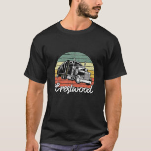 Camiseta Vintage Crestwood Kentucky KY Para Semi Truck Love