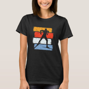 Camiseta Vintage Cross Country Skiing Retro Skier Skating W