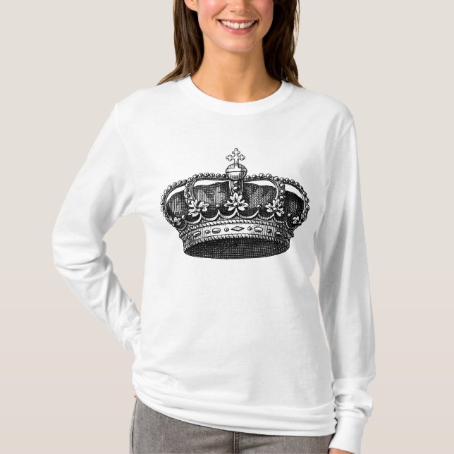 Camiseta Vintage Crown 02 - Black (Frente)
