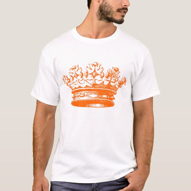 Camiseta Vintage Crown - Laranja (Frente)