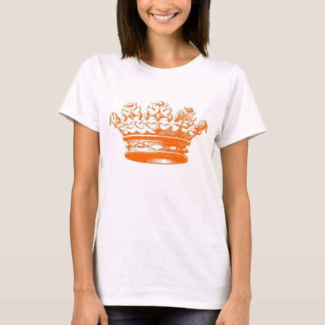 Camiseta Vintage Crown - Laranja (Frente)