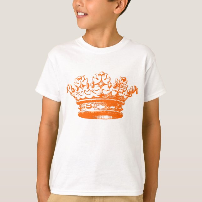 Camiseta Vintage Crown - Laranja (Frente)