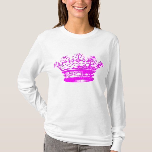 Camiseta Vintage Crown - Magenta (Frente)