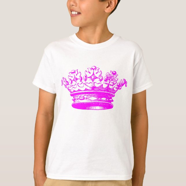 Camiseta Vintage Crown - Magenta (Frente)