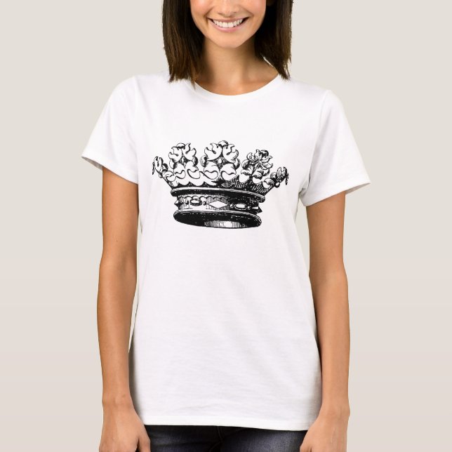 Camiseta Vintage Crown - Preto (Frente)